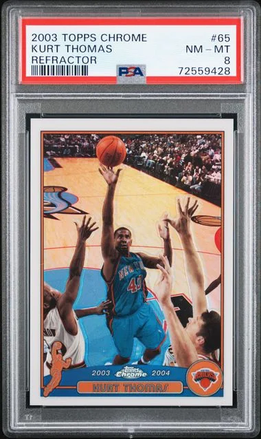 2003-04 Topps Chrome Kurt Thomas Refractor #65 card image