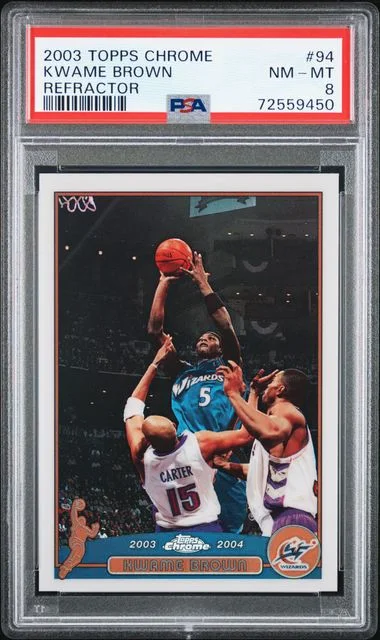 2003-04 Topps Chrome Kwame Brown Refractor #94 card image