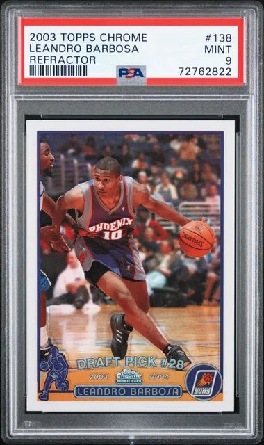 2003-04 Topps Chrome Leandro Barbosa Refractor #138 card image