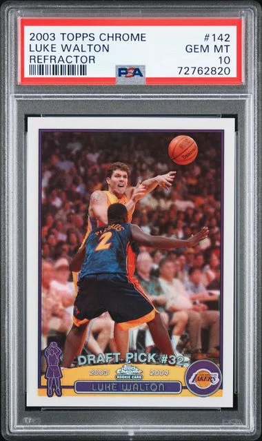 2003-04 Topps Chrome Luke Walton Refractor #142 card image