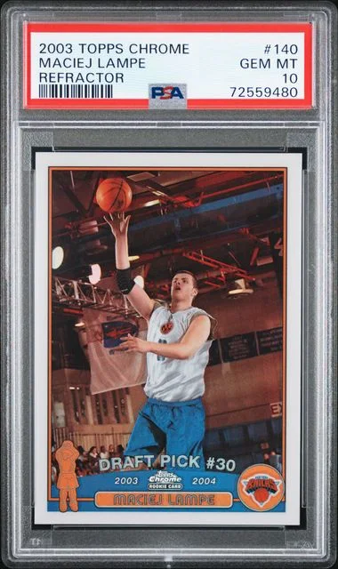 2003-04 Topps Chrome Maciej Lampe Refractor #140 card image