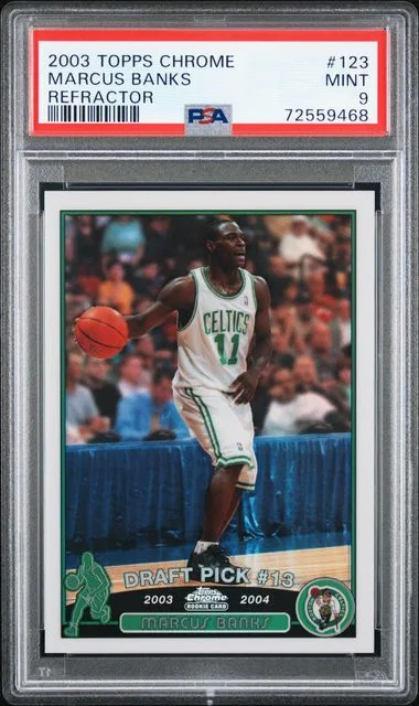 2003-04 Topps Chrome Marcus Banks Refractor #123 card image