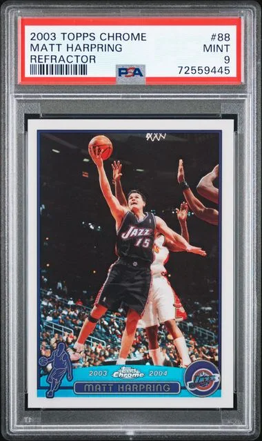 2003-04 Topps Chrome Matt Harpring Refractor #88 card image