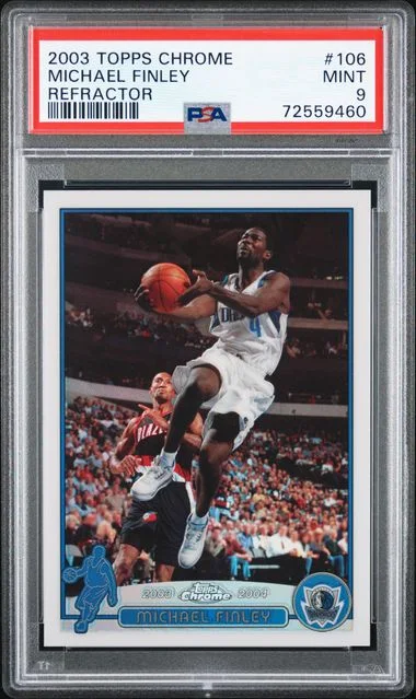 2003-04 Topps Chrome Michael Finley Refractor #106 card image