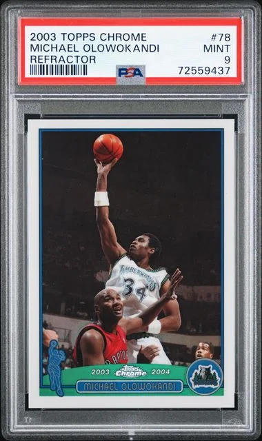 2003-04 Topps Chrome Michael Olowokandi Refractor #78 card image