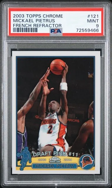 2003-04 Topps Chrome Mickael Pietrus French Refractor #121 card image
