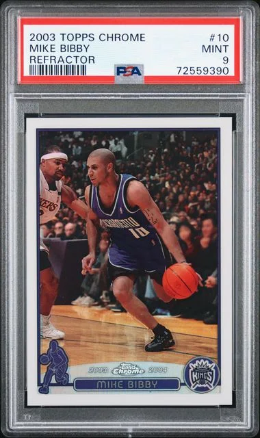2003-04 Topps Chrome Mike Bibby Refractor #10 card image