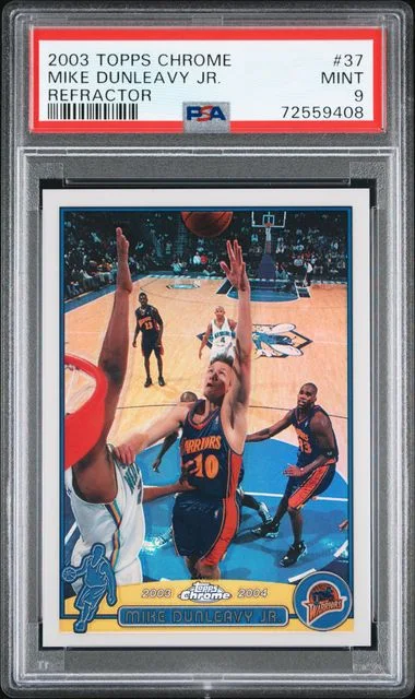 2003-04 Topps Chrome Mike Dunleavy Jr. Refractor #37 card image