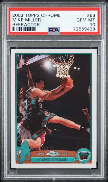 2003-04 Topps Chrome Mike Miller Refractor #66 card image