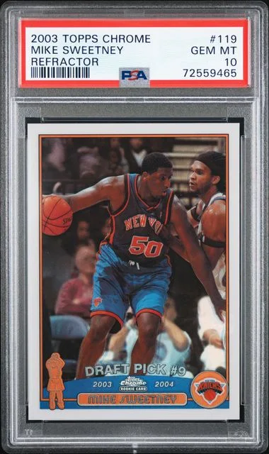 2003-04 Topps Chrome Mike Sweetney Refractor #119 card image