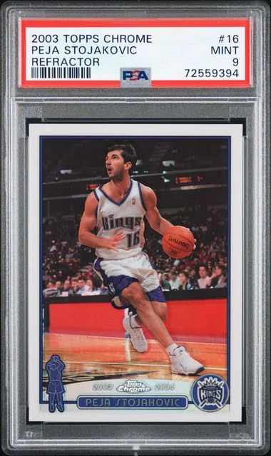 2003-04 Topps Chrome Peja Stojakovic Refractor #16 card image