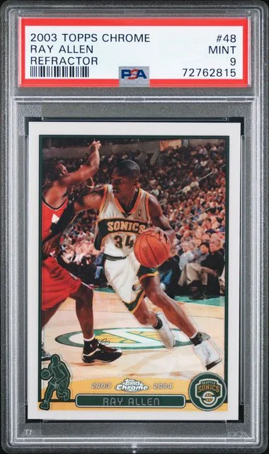 2003-04 Topps Chrome Ray Allen Refractor #48 card image