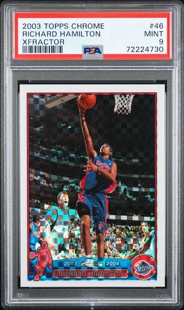 2003-04 Topps Chrome Richard Hamilton Refractor #46 card image