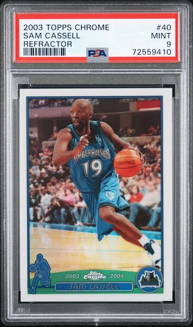 2003-04 Topps Chrome Sam Cassell Refractor #40 card image