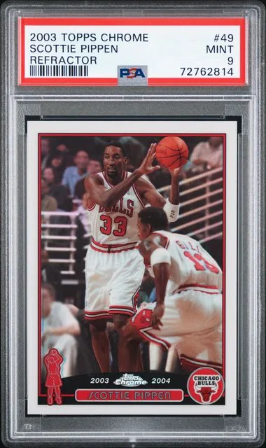 2003-04 Topps Chrome Scottie Pippen Refractor #49 card image