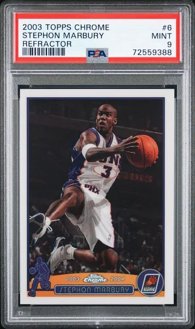 2003-04 Topps Chrome Stephon Marbury Refractor #6 card image