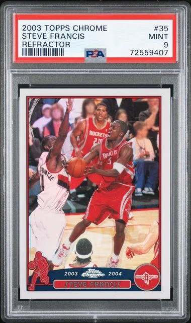 2003-04 Topps Chrome Steve Francis Refractor #35 card image
