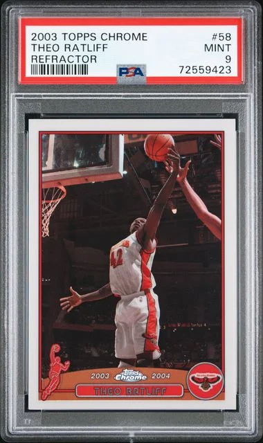 2003-04 Topps Chrome Theo Ratliff Refractor #58 card image