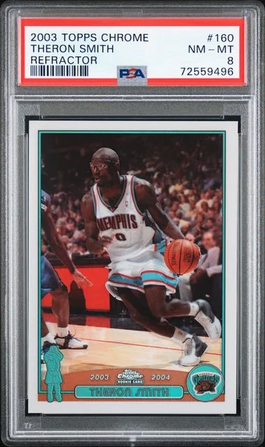 2003-04 Topps Chrome Theron Smith Refractor #160 card image