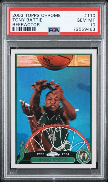 2003-04 Topps Chrome Tony Battie Refractor #110 card image