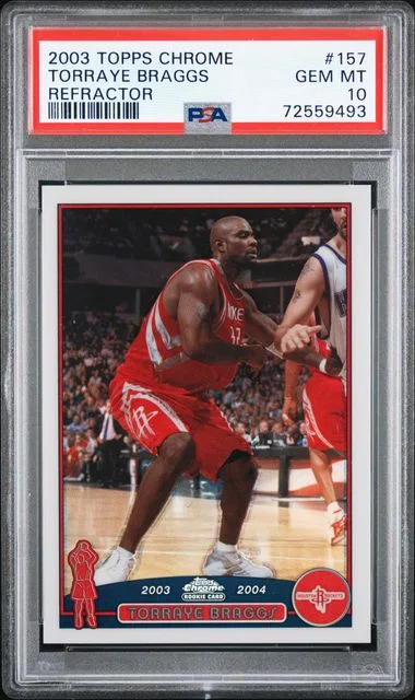 2003-04 Topps Chrome Torraye Braggs Refractor #157 card image
