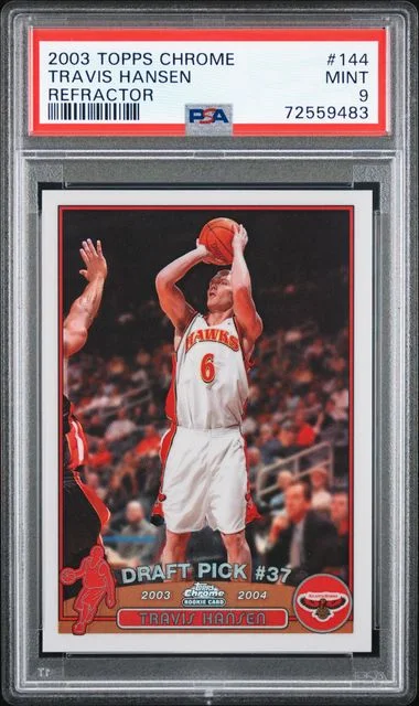 2003-04 Topps Chrome Travis Hansen Refractor #144 card image