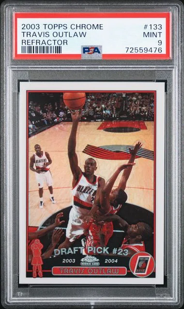 2003-04 Topps Chrome Travis Outlaw Refractor #133 card image
