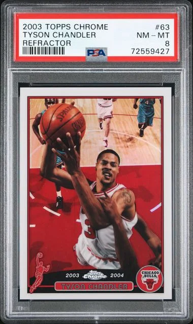 2003-04 Topps Chrome Tyson Chandler Refractor #63 card image
