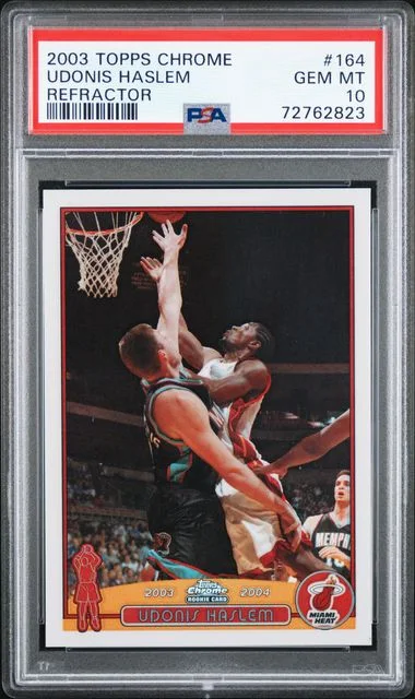 2003-04 Topps Chrome Udonis Haslem Refractor #164 card image