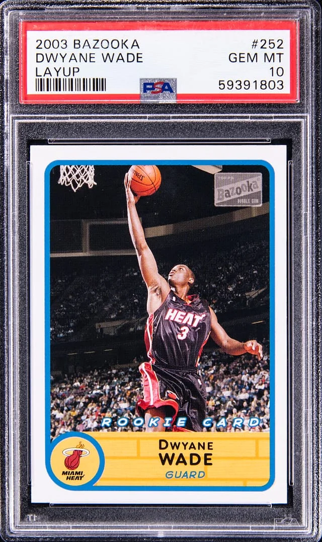2003-04 Topps Dwyane Wade Bazooka Layup #252 card image