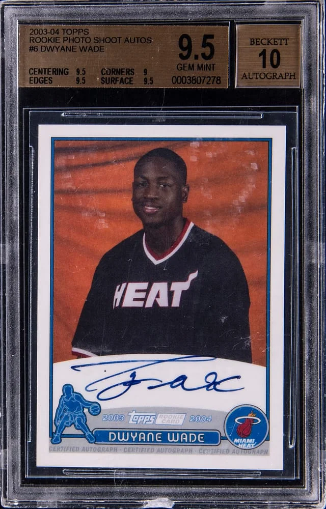 2003-04 Topps Dwyane Wade Photo Shoot Autographs #6 card image