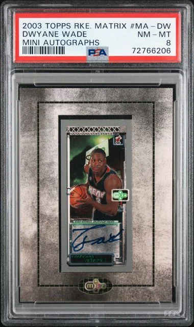 2003-04 Topps Dwyane Wade Matrix Mini Autographs #MA-DW card image