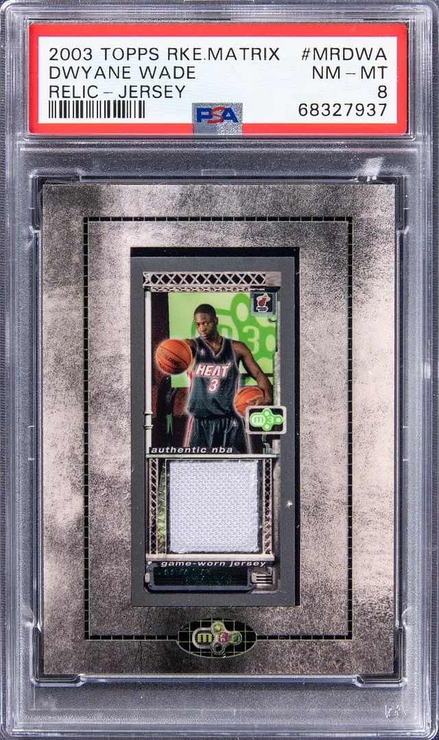2003-04 Topps Dwyane Wade Matrix Relic Jersey #MR-DWA card image
