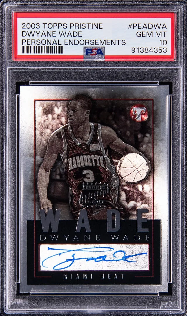 2003-04 Topps Dwyane Wade Pristine Personal Endorsements #PEA-DWA card image