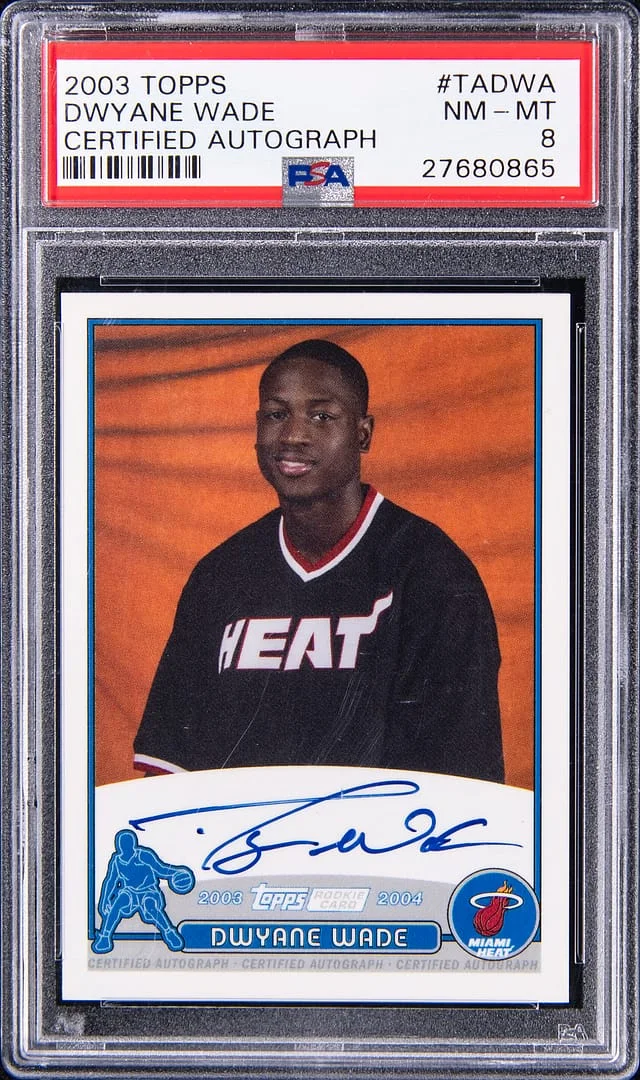 2003-04 Topps Dwyane Wade Certified Autograph #TA-DWA card image