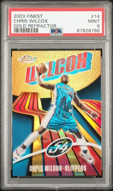 2003-04 Topps Finest Chris Wilcox Gold Refractor #14 card image
