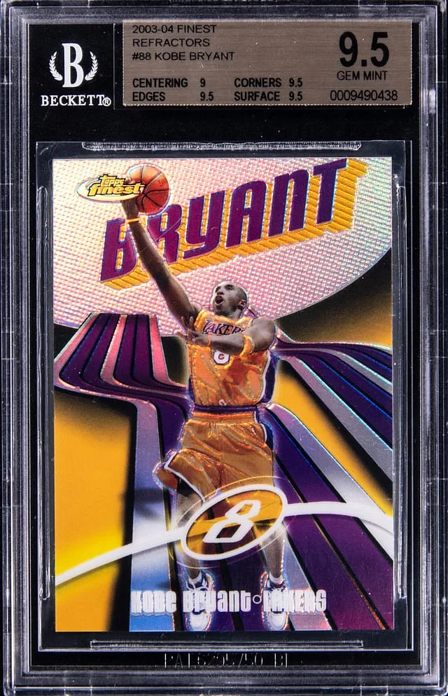 2003-04 Topps Finest Kobe Bryant Gold Refractor #88 card image