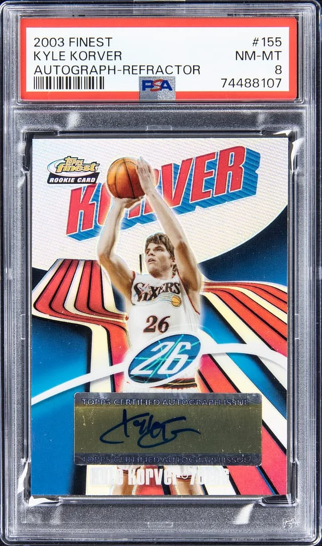 2003-04 Topps Finest Kyle Korver Autograph - Refractor #155 card image
