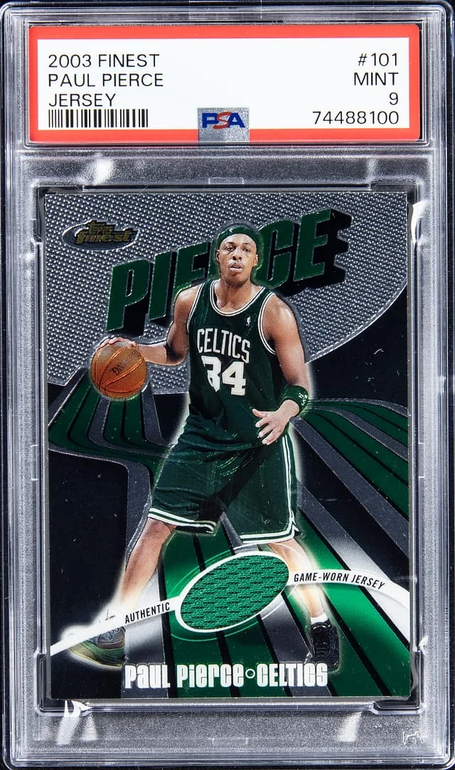 2003-04 Topps Finest Paul Pierce Jersey #101 card image