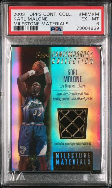 2003-04 Topps Karl Malone Contemporary Collection Milestone Materials #MIMKM card image