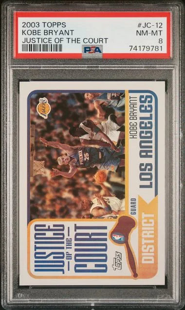 2003-04 Topps Kobe Bryant Justice Of The Court #JC-12 card image