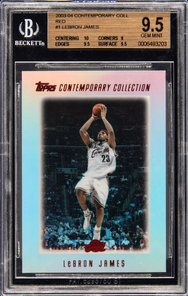 2003-04 Topps LeBron James Contemporary Collection Red Red #1 card image