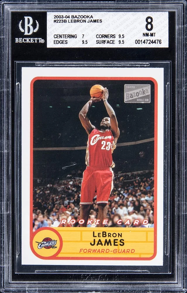 2003-04 Topps LeBron James Bazooka #233B card image