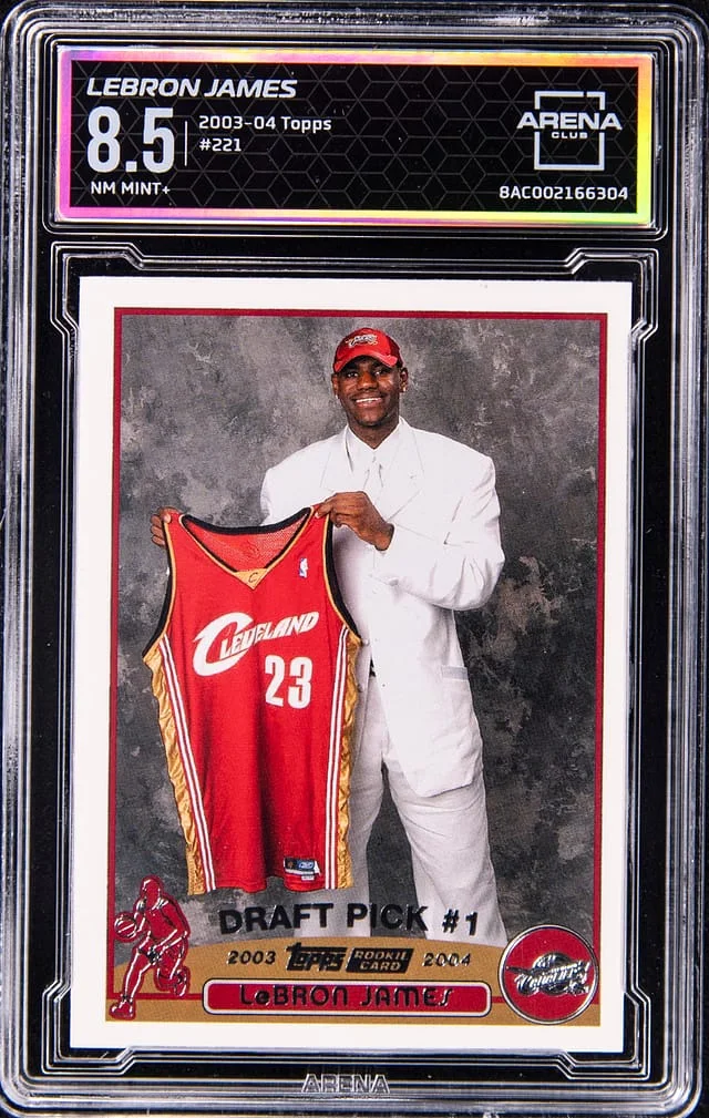 2003-04 Topps LeBron James - AC NM-MT+ 8.5 #221 card image