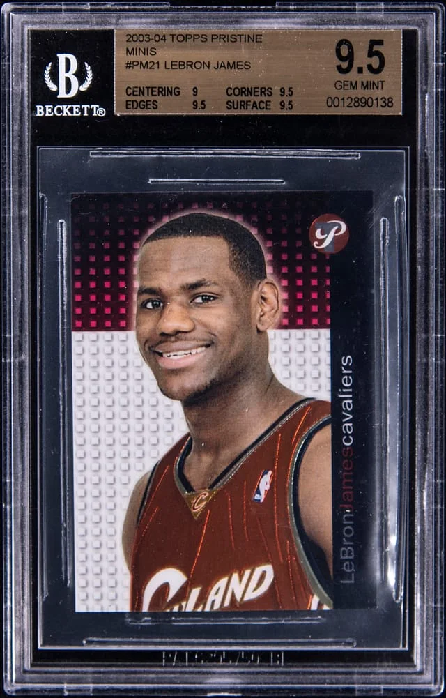 2003-04 Topps LeBron James Pristine Minis #PM21 card image