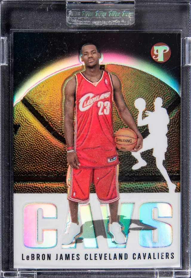 2003-04 Topps LeBron James – Topps Encased Pristine #101 card image