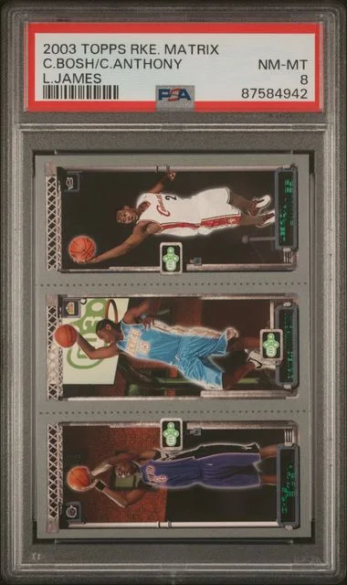 2003-04 Topps Matrix Carmelo Anthony/Chris Bosh/Lebron James #no-number card image