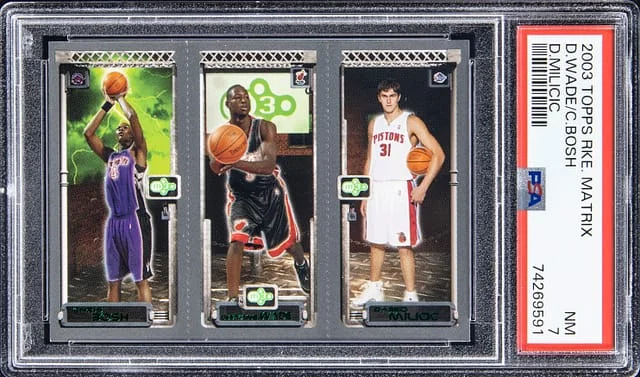 2003-04 Topps Matrix Chris Bosh/Dwyane Wade/Darko Milicic #no-number card image