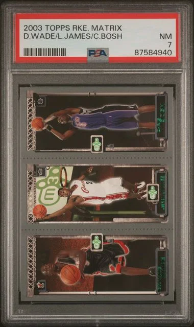 2003-04 Topps Matrix Chris Bosh/Dwyane Wade/Lebron James #no-number card image