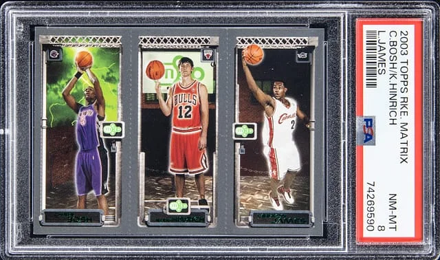 2003-04 Topps Matrix Chris Bosh/Kirk Hinrich/LeBron James #no-number card image